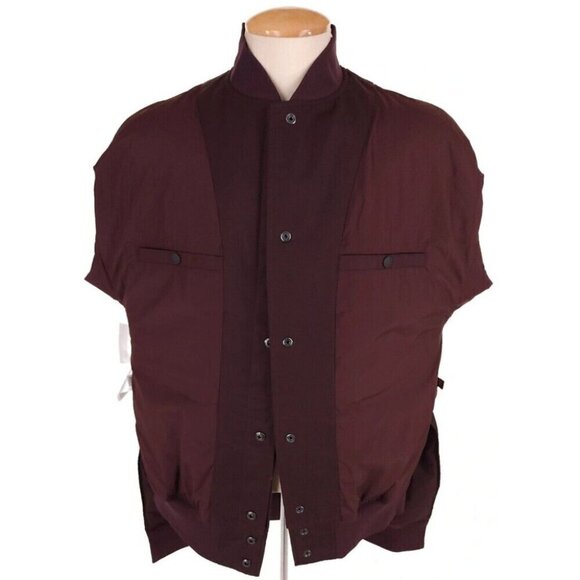 Y-3 Yohji Yamamoto Ch2 Gfx Bomber Jacket XS Mens Burgundy YS Adidas NWT - Picture 11 of 16